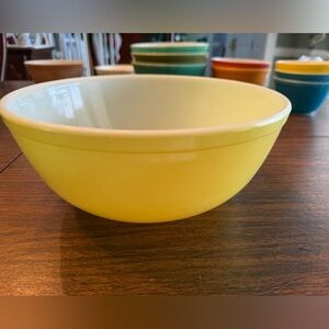 Vintage Pyrex Sunny Yellow Bowl